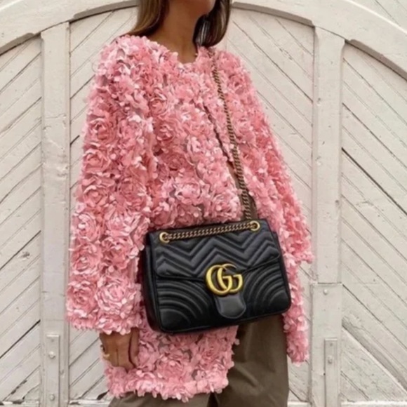 RARE ZARA FLORAL KNIT COAT PINK - Picture 15 of 16